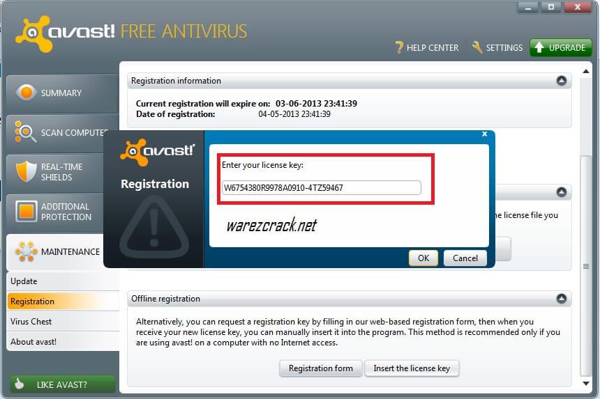 How To Input Serial Key For Avast