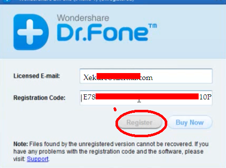 Dr fone free serial key and emai;